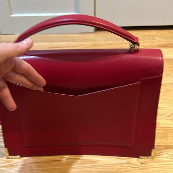 Gorgeous. Never used the Kopples Emily berry red structured bag “briefcase” - Picture 9 of 13